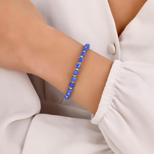 Asil Mavi Küp Bileklik