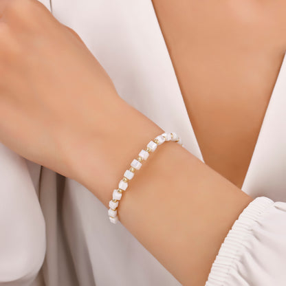 White Cube Bracelet