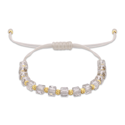 Kristal Şeffaf Küp Bileklik