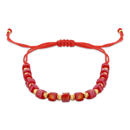 Yakut Kırmızısı Küp Bileklik