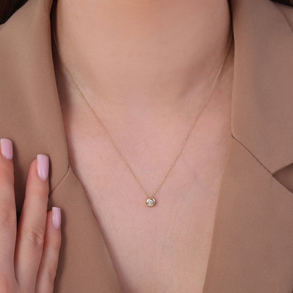 Gold Stone Necklace - Small