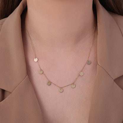Dangling Coin Necklace