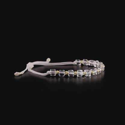 Kristal Şeffaf Küp Bileklik